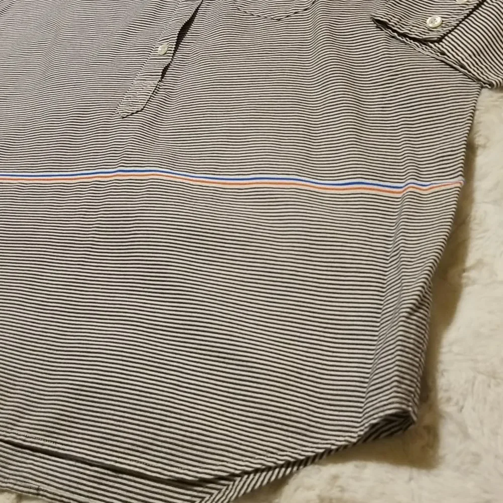 J. Crew Striped Button Up Preppy Nautical Shirt Women Size 8